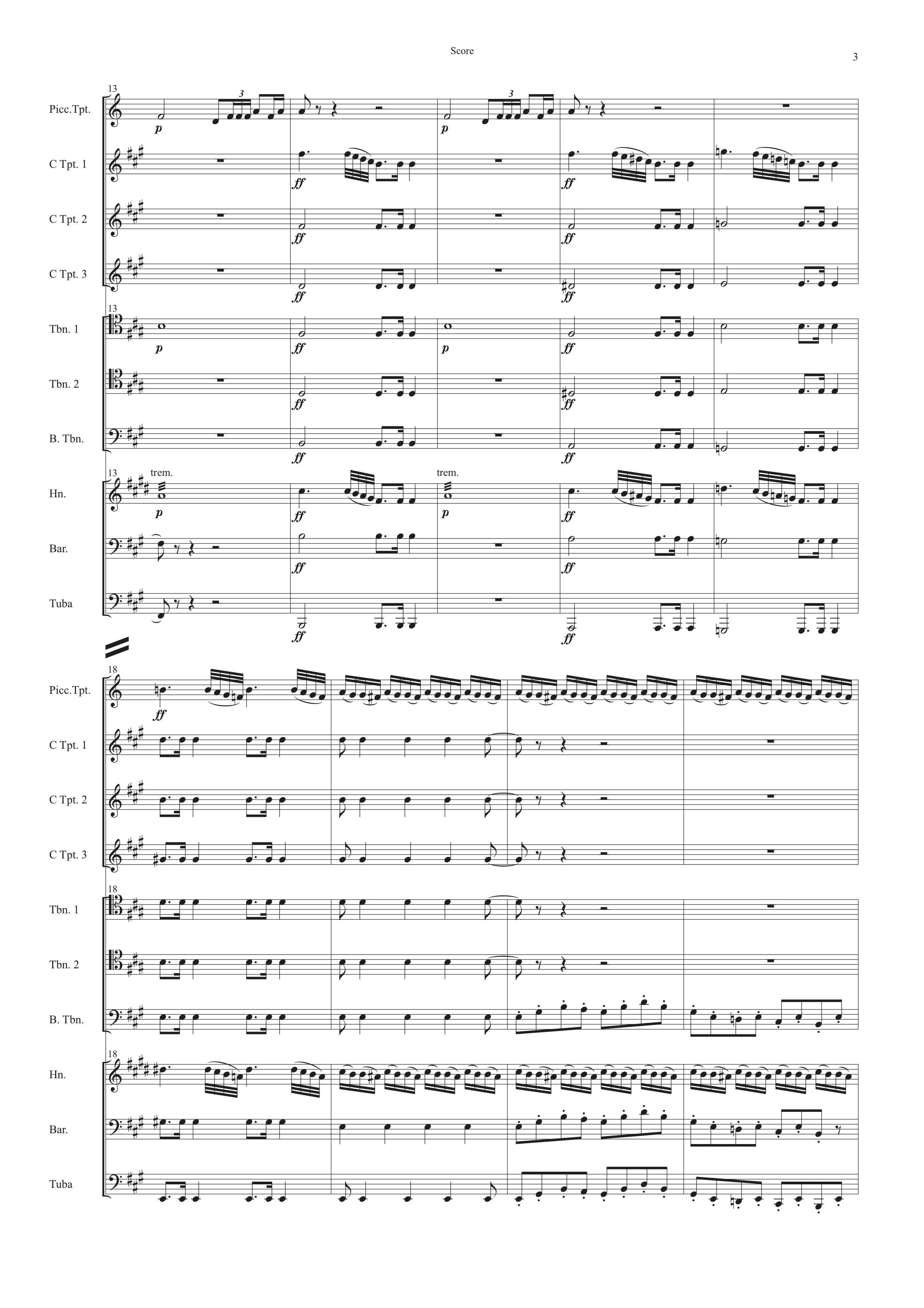 軽騎兵」序曲 (スッペ) 金管十重奏 | 金管アンサンブル楽譜 | NABEO